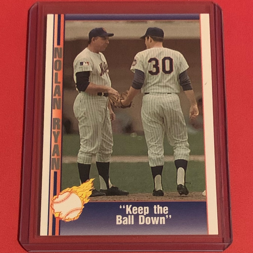 Keep The Ball Down #11 1991 Pacific Nolan Ryan Baseball Trading Card